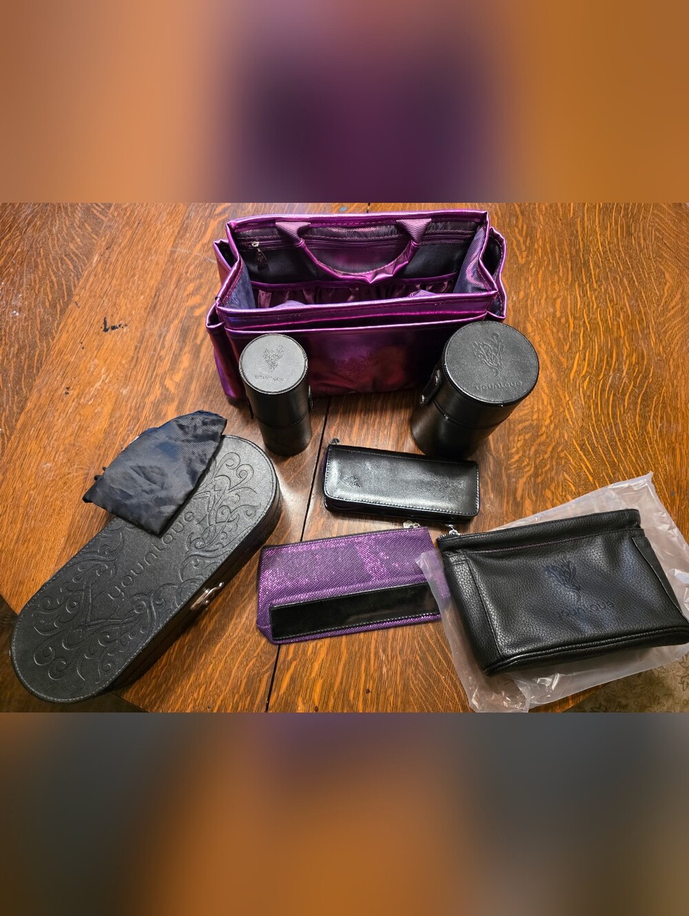 Lot Of Younique Makeup Bags Brush Holders